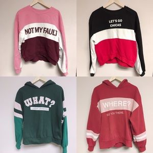 (BUNDLE) 4 different sweatshirts